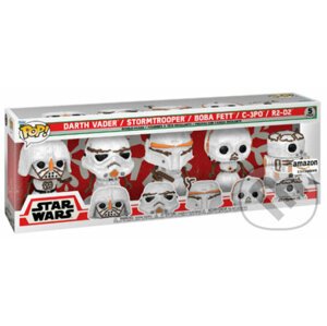 Funko POP Star Wars: Holiday Snowman - Darth Vader, Stormtrooper, Boba Fett, C-3PO, R2-D2 - 5 pack (exclusive special edition) - Funko