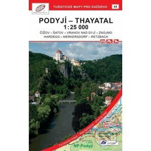 Podyjí - Thayatal 1:25 000, národní parky / 44 Turistické mapy pro každého - Geodezie On Line
