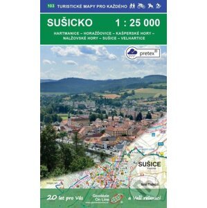 Sušicko 1:25 000 / 103 Turistické mapy pro každého - Geodezie On Line