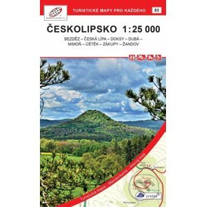 Českolipsko 1:25 000 / 83 Turistické mapy pro kažhého - Geodezie On Line
