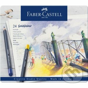Faber - Castell Pastelky Goldfaber - plechová krabička 24 ks - Faber-Castell