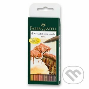 Faber - Castell Popisovač Pitt Artist Pen Terra 6 ks - Faber-Castell