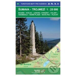 Šumava trojmezí 1:25 000 / 81 Turistické mapy pro každého - Geodezie On Line