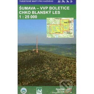 Šumava VVP-Boletice CHKO-Blanský les 1:25 000 (turistická mapa) - Geodezie On Line