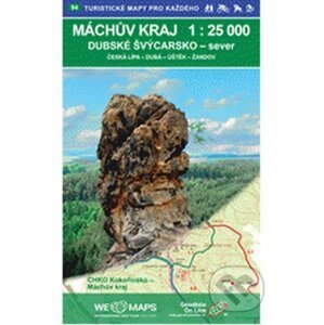 Kokořínsko–Máchův kraj-sever 1:25T/94 Turistické mapy pro každého - Geodezie On Line