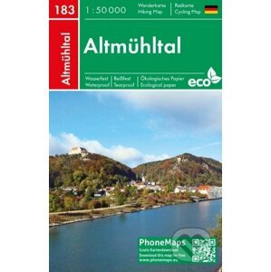 PhoneMaps 183 Altmühltal 1:50 000 / Turistická mapa - freytag&berndt