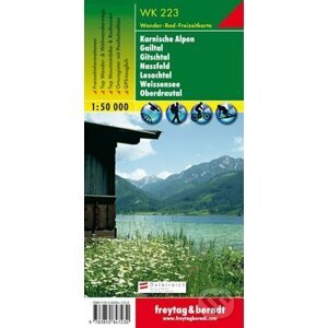 WK 223 Karnische Alpen, Gailtal, Gitschtal, Nassfeld, Lesachtal, Weissensee, Oberdrautal, Wanderkarte 1:50.000/mapa - freytag&berndt