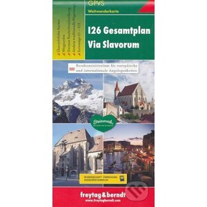 I26 Gesamtplan Via Slavorum, Weitwanderkarte 1: 500.000/Slovanská cesta do Říma - freytag&berndt