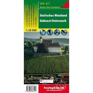 WK 411 Steirisches Weinland 1:50 000/mapa - freytag&berndt