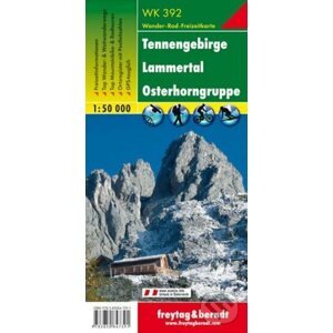 WK 392 Tennengebirge-Lammertal-Osterhorngruppe 1:50 000/mapa - freytag&berndt