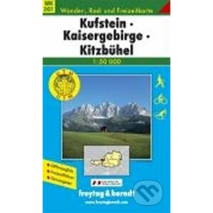 Kufstein - Kaisergebirge - Kitzbühel 1:50 000 - Turistická mapa: WK 301 - freytag&berndt