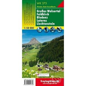 WK 375 Grosses Walsertal, Feldkirch, Bludenz 1:50 000/mapa - freytag&berndt