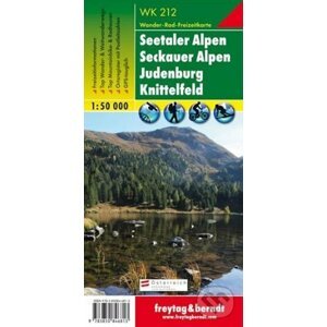 WK 212 Seetaler Alpen, Seckauer Alpen, Judenburg, Knittelfeld, Wanderkarte 1:50.000/mapa - freytag&berndt