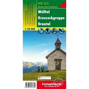 WK 225 Mölltal, Kreuzeckgruppe, Drautal 1:50 000/mapa - freytag&berndt