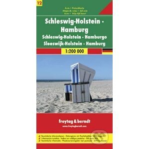 Schleswig-Holstein, Hamburg/Šlesvicko-Holštýnsko, Hamburk 1:200T/automapa - freytag&berndt