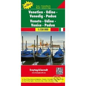 Venetien-Udine-Venedig-Padua/Benátsko, Udine, Benátky,Padova 1:150T/automapa - freytag&berndt