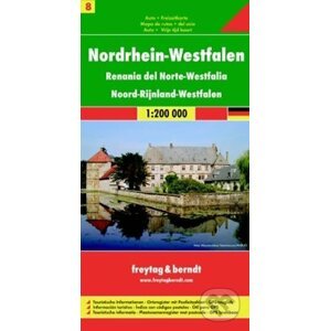 Nordrhein-Westfalen/Severní Porýní-Vestfálsko 1:200T/automapa - freytag&berndt