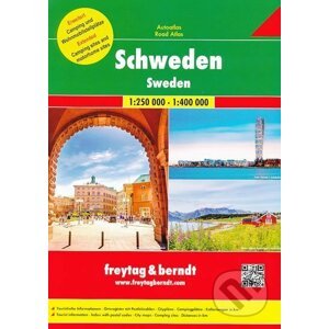 Schweden/Švédsko 1:250 000/1:400 000,Autoatlas - freytag&berndt