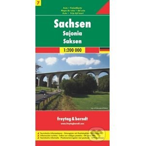 Sachsen, Saxony/Sasko 1:200T/automapa - freytag&berndt