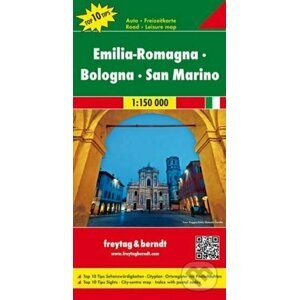 Emilia Romanga,Bologna,San Marino 1:150T/automapa - freytag&berndt