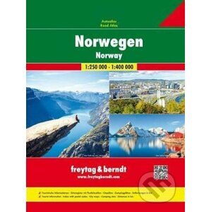 Norwegen/Norsko 1:250T/1:400T/autoatlas spirála - freytag&berndt