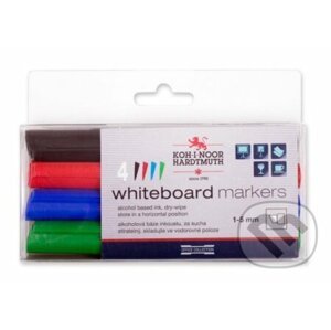 Koh-i-noor značkovače White Board sada 4ks - plochý hrot - KOH-I-NOOR HARDTMUTH
