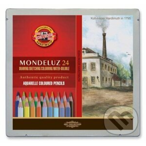 Koh-i-noor akvarelové pastelky MONDELUZ - Krajina 24 ks v plechové krabičce - KOH-I-NOOR HARDTMUTH
