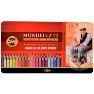 Koh-i-noor pastelky akvarelové umělecké MONDELUZ souprava 72 ks v plechové krabičce - KOH-I-NOOR HARDTMUTH