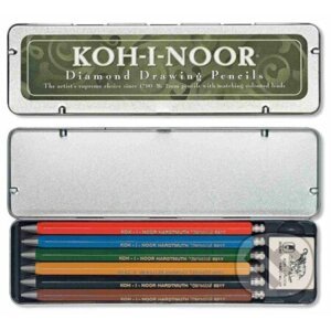 Koh-i-noor tužky mechanické (Versatil) souprava 6 ks v plechové krabičce - KOH-I-NOOR HARDTMUTH