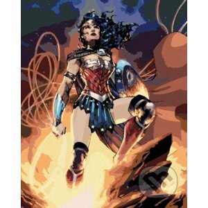 Malování podle čísel: Wonder Woman - na skále - Zuty