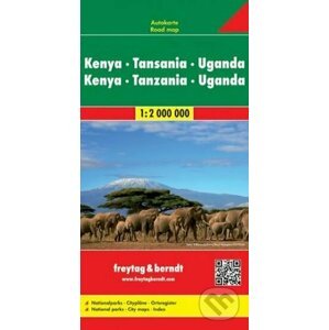 Keňa, Tanzánie, Uganda 1:2M/mapa - SHOCart