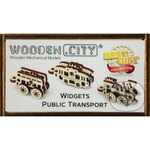 3D Přívěšky Dopravní prostředky - Wooden City