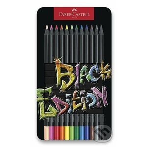Pastelky Black Edition set plech 12 farebné - Faber-Castell