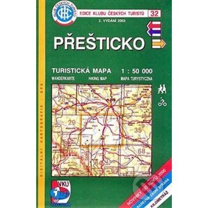 KČT 32 Přešticko/turistická mapa - Klub českých turistů