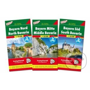 Bayern 1:150.000 set - 3 mapy - freytag&berndt