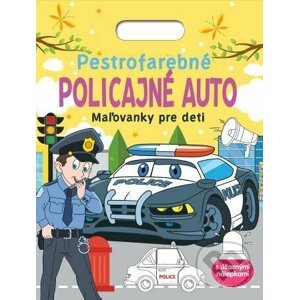 Pestrofarebné policajné auto - Maľovanky pre deti - Foni book