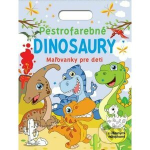 Pestrofarebné dinosaury - Maľovanky pre deti - Foni book