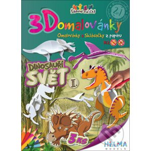 3D omalovánky Dinosauří svět II. - HELMA MODELS