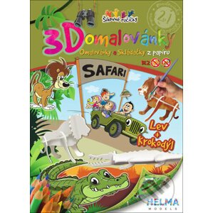 3D omalovánky Safari - HELMA MODELS