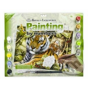 Malování podle čísel - tygr a mládě - Royal & Langnickel
