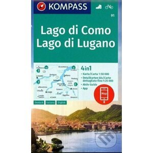 Lago di Como, Lago di Lugano 1:50 000 - Marco Polo