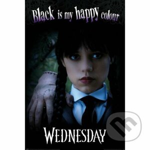 Plagát Wednesday - Black is my Happy Colour - Pyramid International