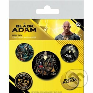 Sada odznakov DC Comics - Black Adam - Pyramid International