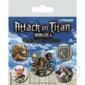 Sada odznakov Attack on Titan S3 - Pyramid International