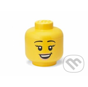 LEGO úložná hlava (veľkosť L) - šťastné dievča - LEGO