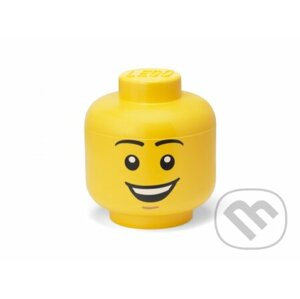 LEGO úložná hlava (veľkosť L) - šťastný chlapec - LEGO