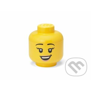 LEGO úložná hlava (veľkosť S) - šťastné dievča - LEGO