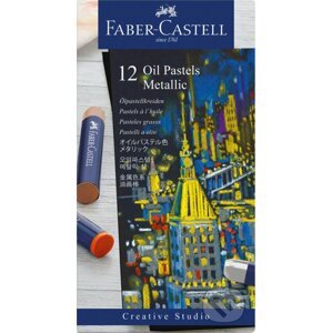 Olejový pastel Creative Studio set 12 kusov, metalické - Faber-Castell