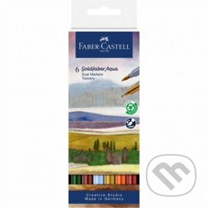 Popisovače Goldfaber Aqua Dual set 6 kusov Tuscany - Faber-Castell