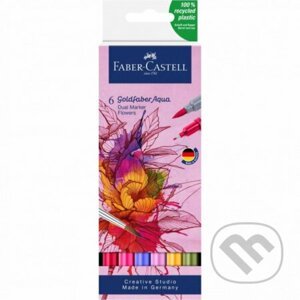 Popisovače Goldfaber Aqua Dual set 6 kusov Flowers - Faber-Castell